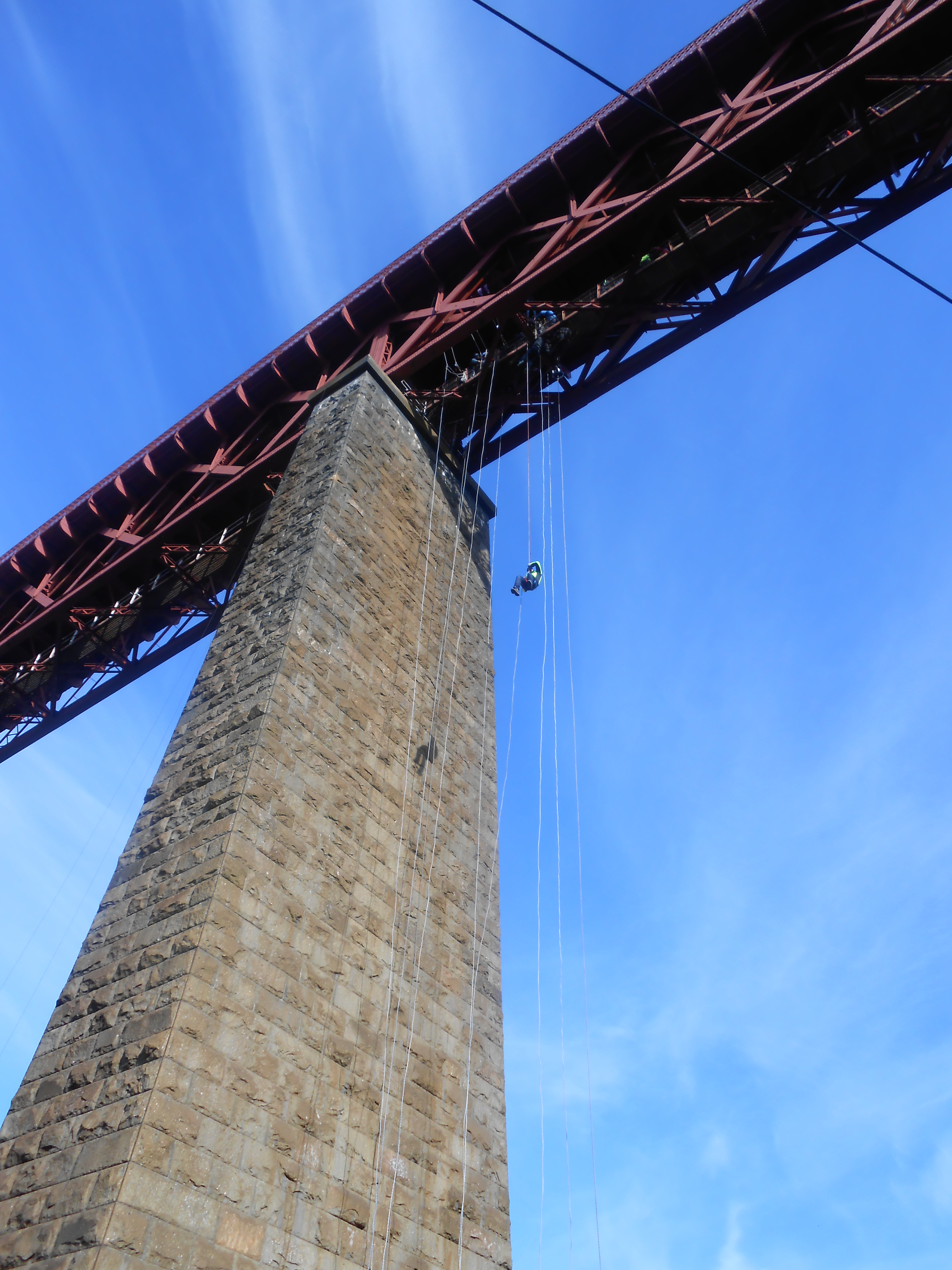 Completely Off Topic Forth Bridge Abseil 21 October 2012